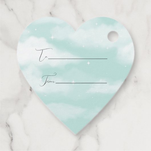 Happy Oaster Bird auf einer Zweigstelle über dem N Geschenkanhänger (Rückseite)