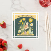 Happy Oaster Birds Spring Serviette (Beispiel)
