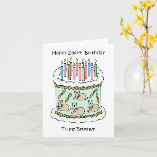 Happy Oaster Birthday Karte (Gelbe Blume)