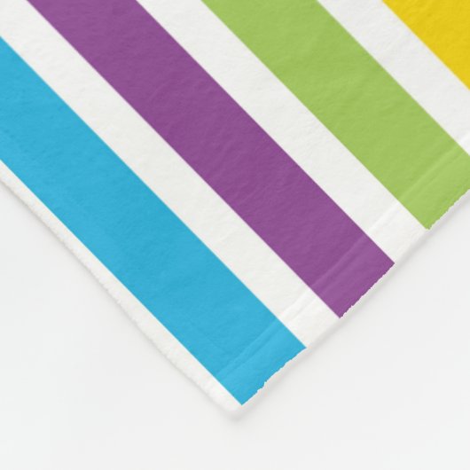 Happy Oaster Black Kitty Colorful Fleecedecke (Ecke)