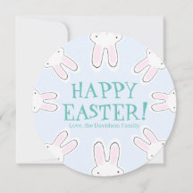 Happy Oaster blassblau niedliche lustige Brötchen 