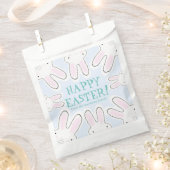 Happy Oaster blassblau niedliche Peeking Bands Cus Geschenktütchen (Ausgeschnitten)