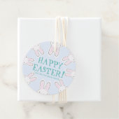 Happy Oaster blassblau niedliche Peeking Bands lus Geschenkanhänger (Beispiel)