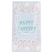 Happy Oaster blassblau niedliche Peeking Bands lus Kleine Geschenktüte (Vorderseite)