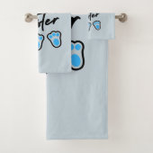 Happy Oaster Blue Badhandtuch Set (Insitu)