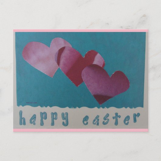 Happy Oaster | Blue Beach Song™ Postkarte (Vorderseite)