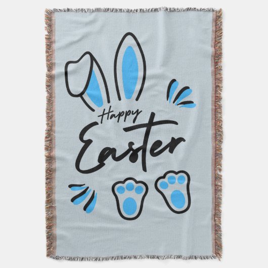 Happy Oaster Blue Decke (Vorderseite Vertikal)