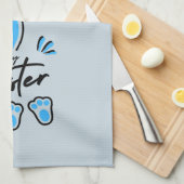 Happy Oaster Blue Geschirrtuch (Viertel Falte)