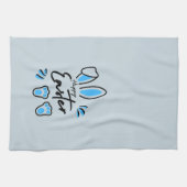 Happy Oaster Blue Geschirrtuch (Horizontal)