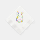 Happy Oaster Blues Kaninchen Serviette (Ecke)
