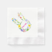 Happy Oaster Blues Kaninchen Serviette (Vorderseite)