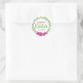 Happy Oaster Blume (Pink Green) Aufkleber (Tasche)