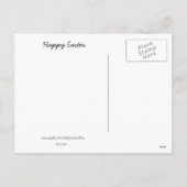 Happy Oaster Blume Postkarte (Rückseite)