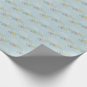 Happy Oaster Blumenvögel Geschenkpapier (Ecke)