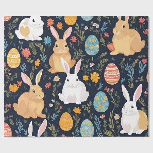 Happy Oaster Boho Bunny Collection Geschenkpapier (Flach)