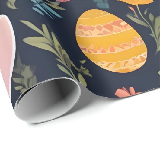 Happy Oaster Boho Bunny Collection Geschenkpapier (Rolleneckpunkt)