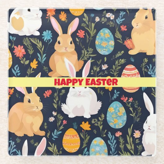 Happy Oaster Boho Bunny Collection Glasuntersetzer (Vorderseite)