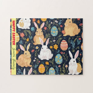 Happy Oaster Boho Bunny Collection Puzzle