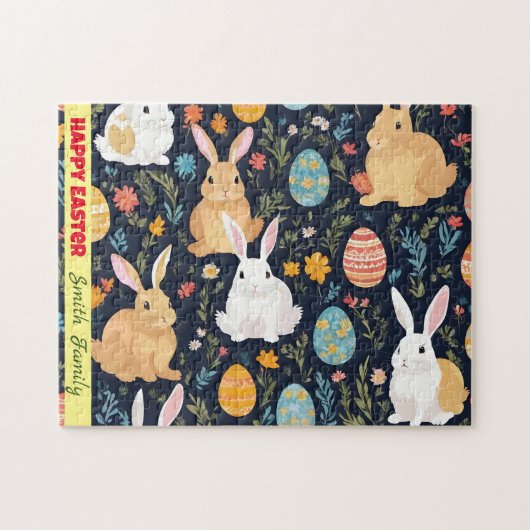 Happy Oaster Boho Bunny Collection Puzzle (Horizontal)