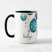 Happy Oaster Bondi Blue Polka Dot Ostereier Tasse (Links)