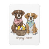 Happy Oaster Boxer Hunde Magnet (Vertikal)