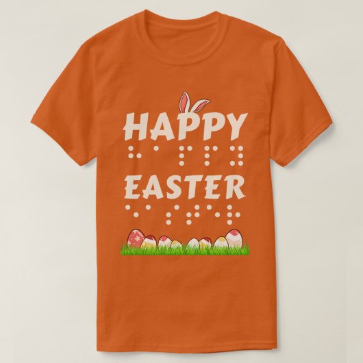 Happy Oaster Braille Blind Sehbehinderte Este T-Shirt (Design vorne)
