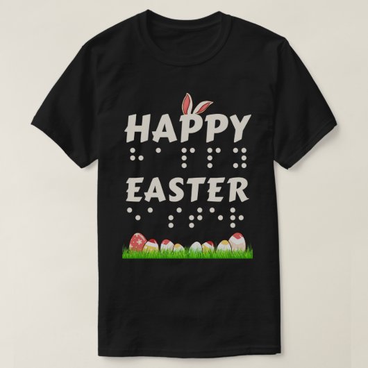 Happy Oaster Braille Blind Sehbehinderte Este T-Shirt (Design vorne)