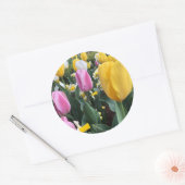Happy Oaster Bright Yellow Tulips Sticker (Umschlag)