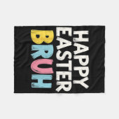 Happy Oaster Bruh Meme Funny Bunny Bro Teens Boys Fleecedecke (Vorderseite (Horizontal))