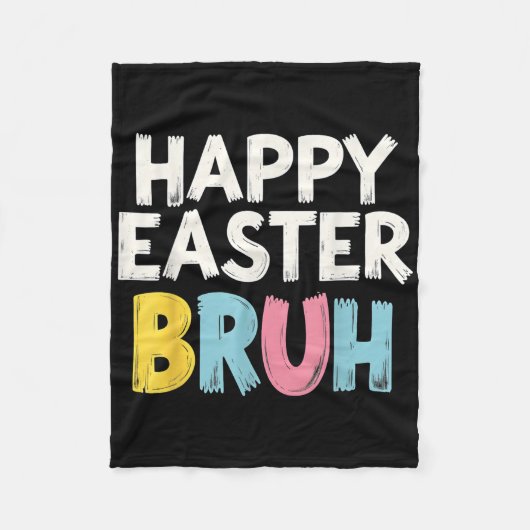 Happy Oaster Bruh Meme Funny Bunny Bro Teens Boys Fleecedecke (Vorderseite)