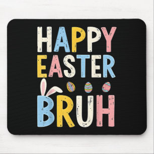 Happy Oaster Bruh Meme Funny Bunny Bro Teens Boys Mousepad