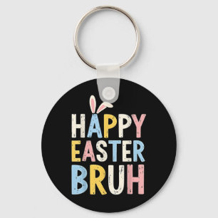 Happy Oaster Bruh Meme Funny Bunny Eggs Teens Boys Schlüsselanhänger