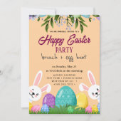 Happy Oaster Brunch and Egg Hunt Einladung (Vorderseite)