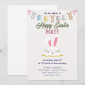 Happy Oaster Brunch and Egg Hunt Einladung (Vorne/Hinten)