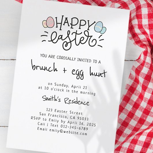 Happy Oaster Brunch and Egg Hunt Einladung