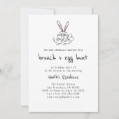 Happy Oaster Brunch and Egg Hunt Einladung (Vorderseite)