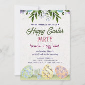 Happy Oaster Brunch and Egg Hunt Einladung (Vorderseite)