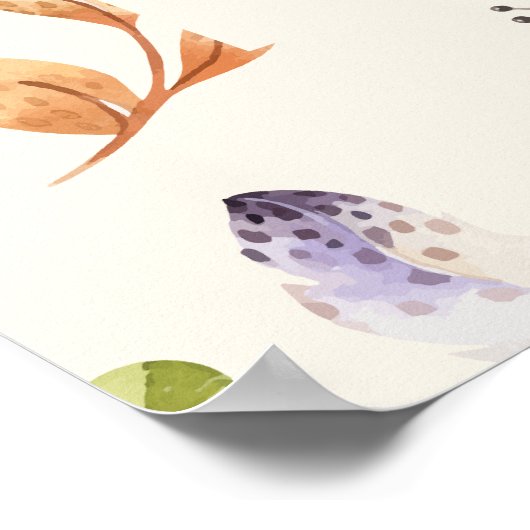 Happy Oaster Brunch Willkommen Poster (Ecke)