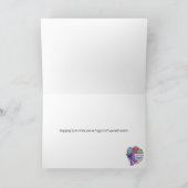 Happy Oaster Bunnies & Eggs Persönlicher Name Karte (Innenseite)