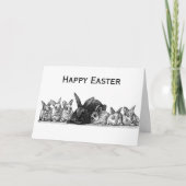 Happy Oaster bunnies Feiertagskarte (Vorderseite)