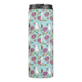 Happy Oaster Bunnies floral Muster Egg SpringBlue Thermosbecher (Rückseite)