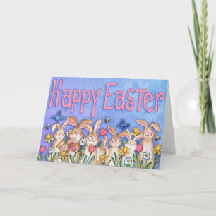 Happy Oaster Bunnies - Grußkarte Feiertagskarte