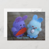 Happy Oaster Bunnies Postcard Feiertagspostkarte (Vorne/Hinten)