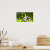 Happy Oaster Bunnies Poster (Küche)