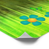 Happy Oaster Bunnies Poster (Ecke)