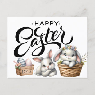 Happy Oaster Bunnies Postkarte