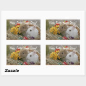 Happy Oaster Bunnies Rechteckiger Aufkleber (Blatt)