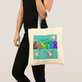 Happy Oaster Bunnies Tragetasche (Vorderseite (Produkt))