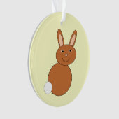 Happy Oaster Bunny Acrylic Ornament (Vorderseite)