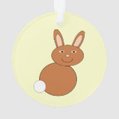Happy Oaster Bunny Acrylic Ornament (Rückseite)